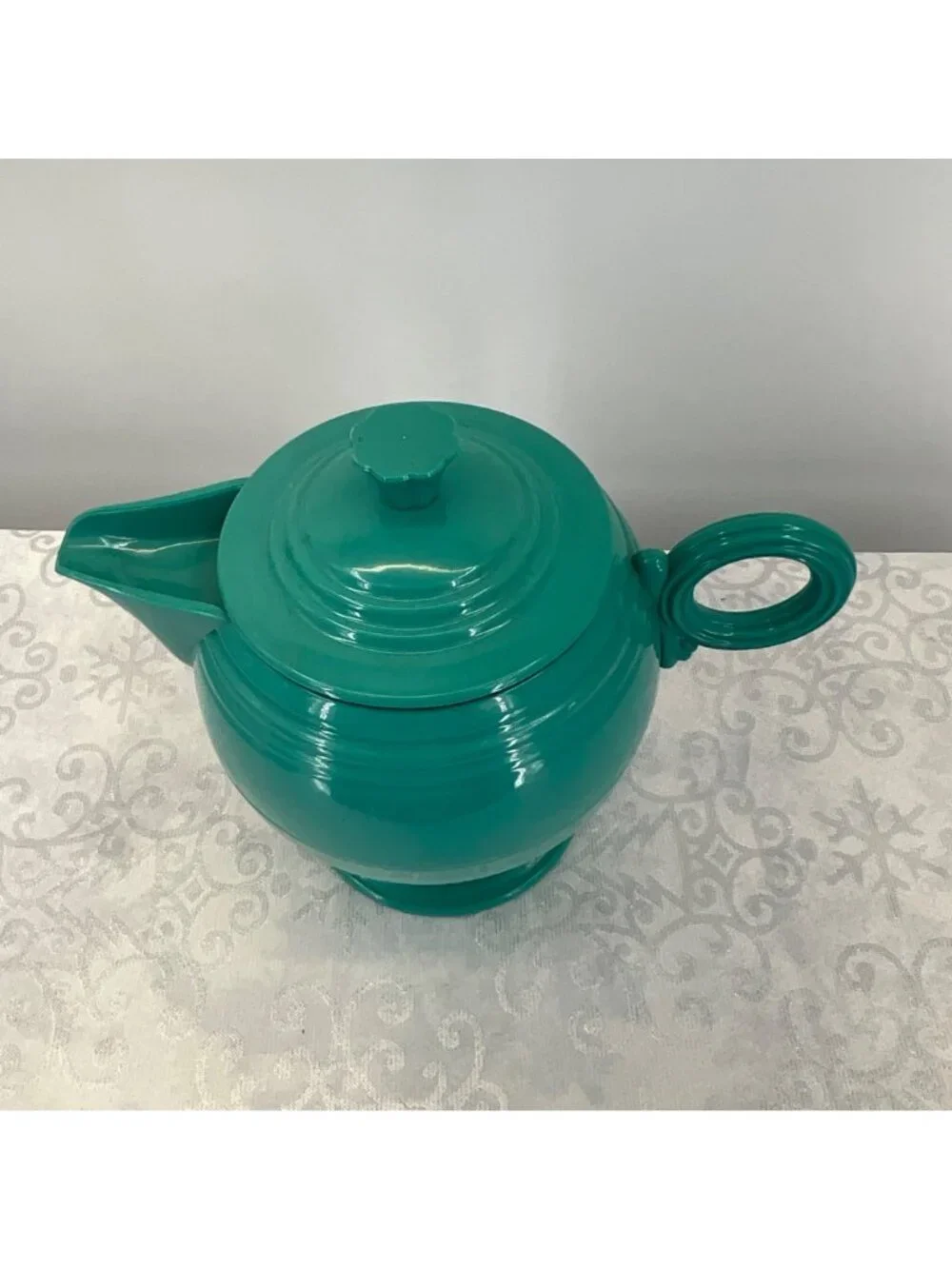 Fiesta‎ Teal/Aqua Thermal Insulated Plastic Teapot Stainless Interior